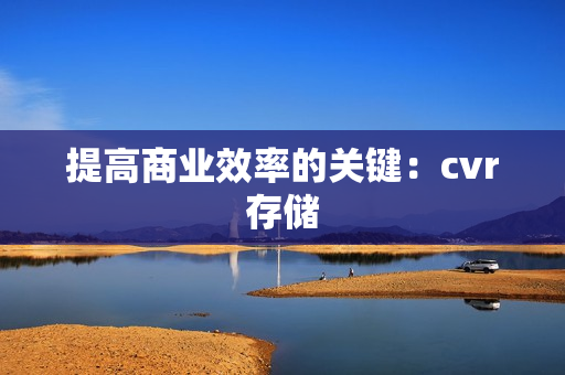 提高商業效率的關鍵：cvr存儲