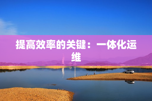 提高效率的關(guān)鍵：一體化運維