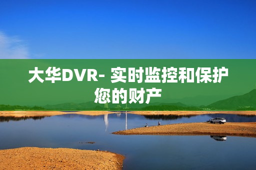 大華DVR- 實時監(jiān)控和保護您的財產(chǎn)