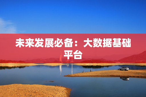 未來發展必備：大數據基礎平臺