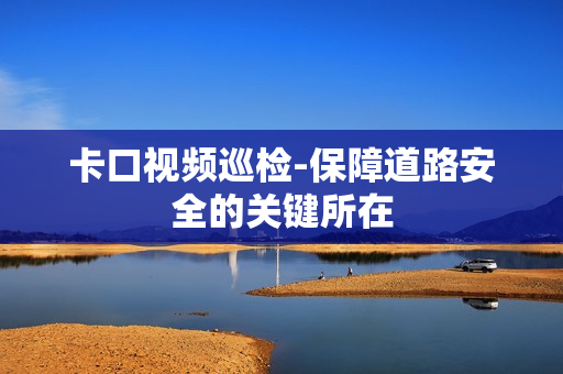 卡口視頻巡檢-保障道路安全的關(guān)鍵所在