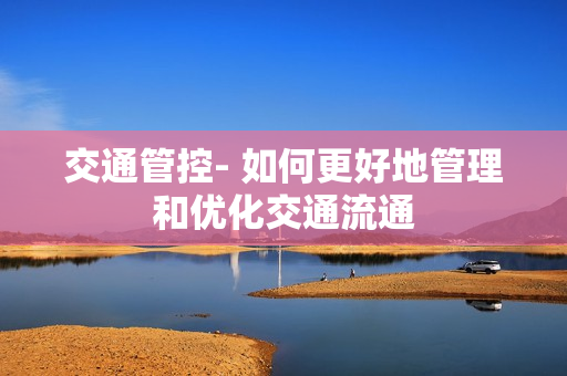 交通管控- 如何更好地管理和優(yōu)化交通流通