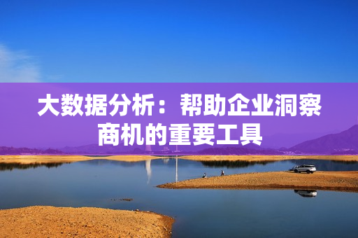 大數據分析：幫助企業洞察商機的重要工具